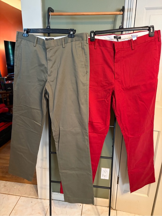 Banana Republic Other - Banana Republic Olive and Red Chino Pants Set